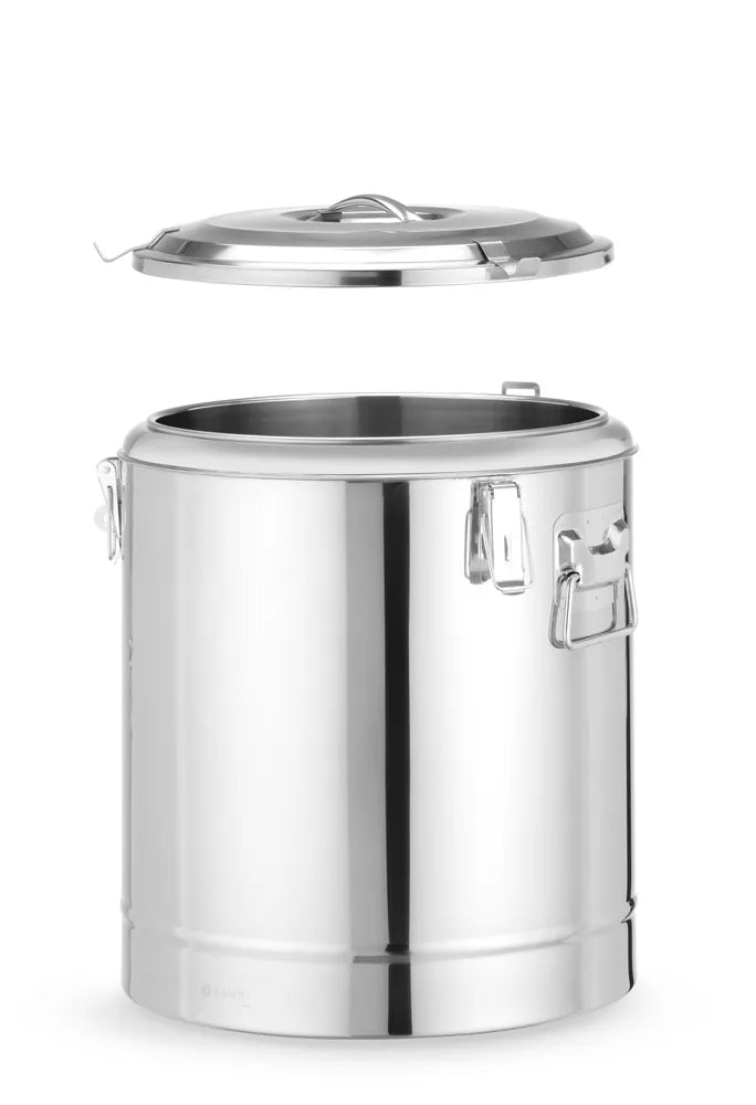 Isolierter tragbarer Behälter, HENDI, Kitchen Line, 36L, Silber, ⌀400x(H)500mm