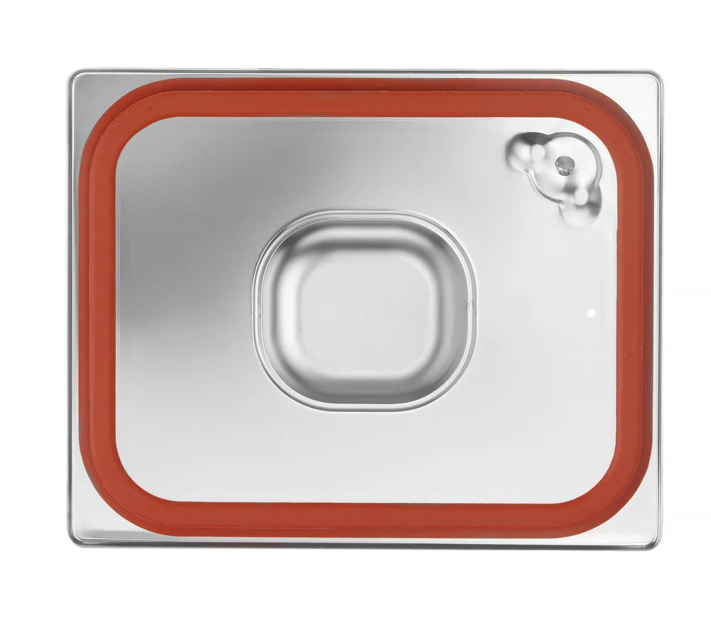 Gastronorm-Deckel mit Silikonrand, HENDI, Profi Line, GN 1/2, 265x325mm
