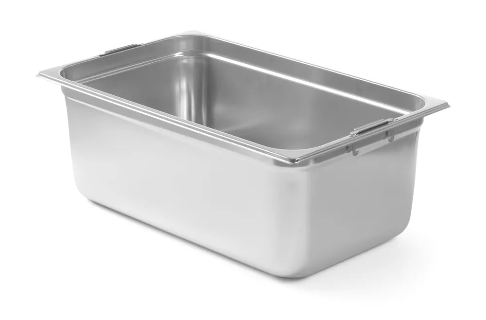 GN-Behälter mit einklappbaren Griffen, HENDI, GN 1/1, 14L, 530x325x(H)100mm