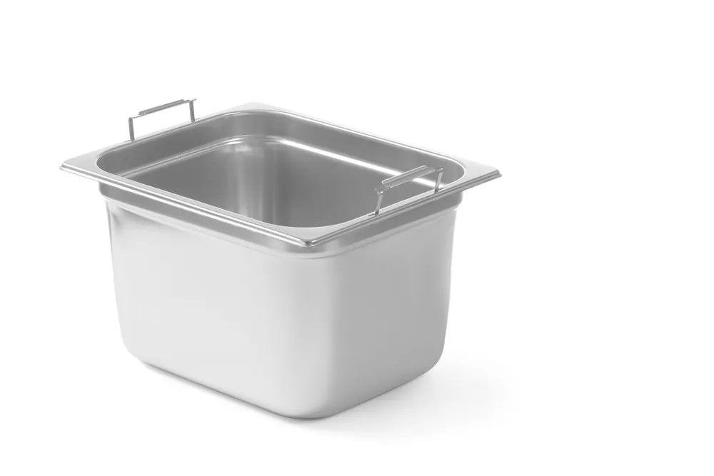 GN-Behälter mit einklappbaren Griffen, HENDI, GN 1/2, 6,25L, 325x265x(H)100mm