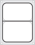 Matrize für Versiegelungsmaschine, HENDI, ein zweiteiliger Behälter (227x178 mm)