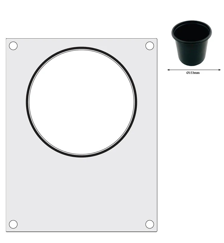 Matrize für Versiegelungsmaschine, HENDI, ein runder Behälter (ø165 mm)