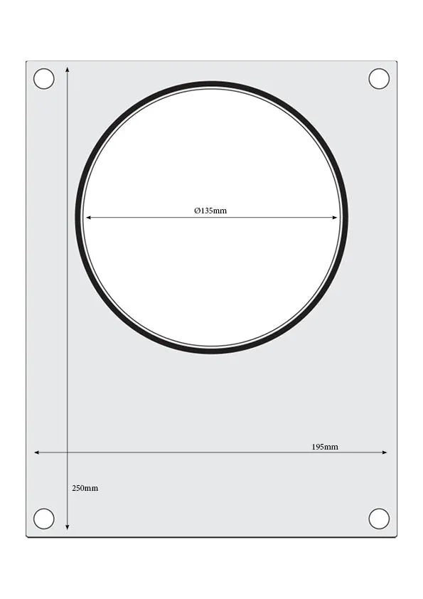 Matrize für Versiegelungsmaschine, HENDI, zwei Behälter (1x 178x113 mm, 1x ø115 mm)