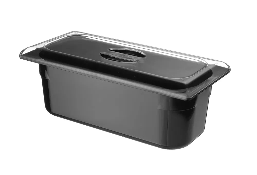 Eiscreme-Behälter Polycarbonat, HENDI, 5L, Schwarz, 360x165x(H)120mm