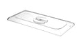 Deckel Polycarbonat für Eiscreme-Behälter, HENDI, 360x165mm