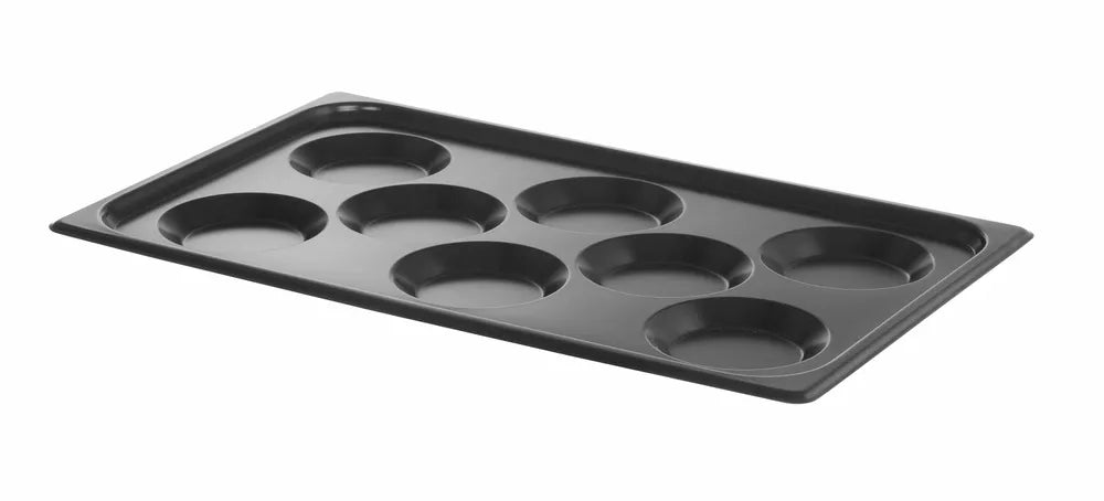 Blech mit Antihaftbeschichtung CONVECTOMAT EIERBLECH, HENDI, GN 1/1, Schwarz, 530x325x(H)26mm