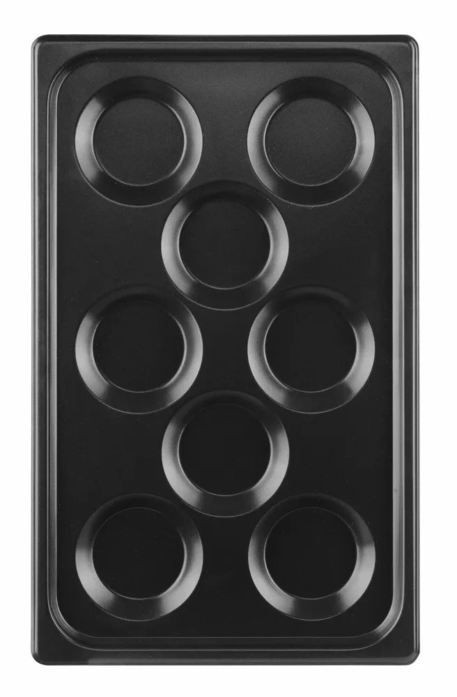 Blech mit Antihaftbeschichtung CONVECTOMAT EIERBLECH, HENDI, GN 1/1, Schwarz, 530x325x(H)26mm