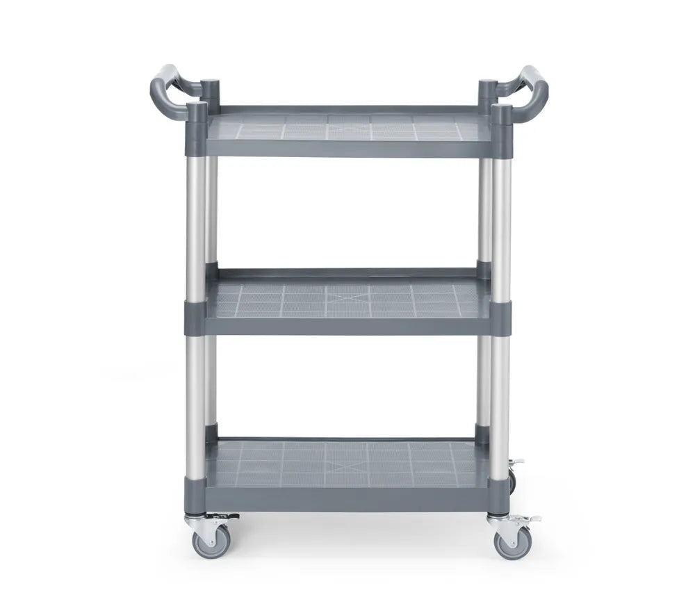 Servierwagen aus Polypropylen mit 3 Fächern, klein, AmerBox, 800x420x(H)945mm