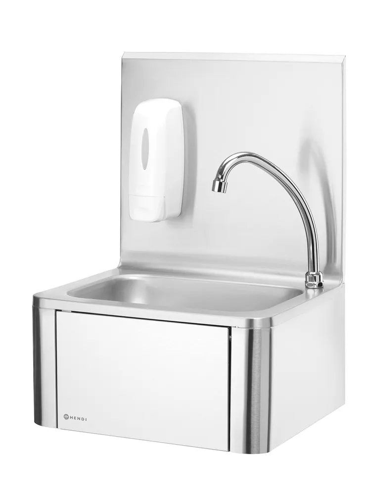 Handwaschbecken mit Kniebedienung, HENDI, 400x330x(H)560mm
