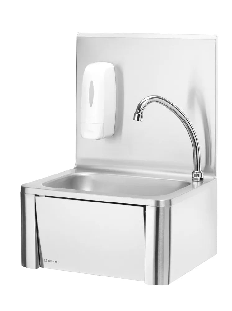 Handwaschbecken mit Kniebedienung, HENDI, 400x330x(H)560mm