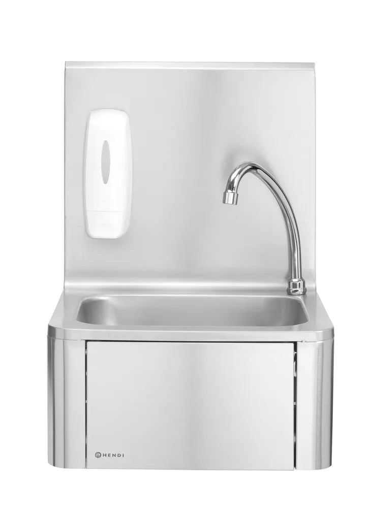 Handwaschbecken mit Kniebedienung, HENDI, 400x330x(H)560mm
