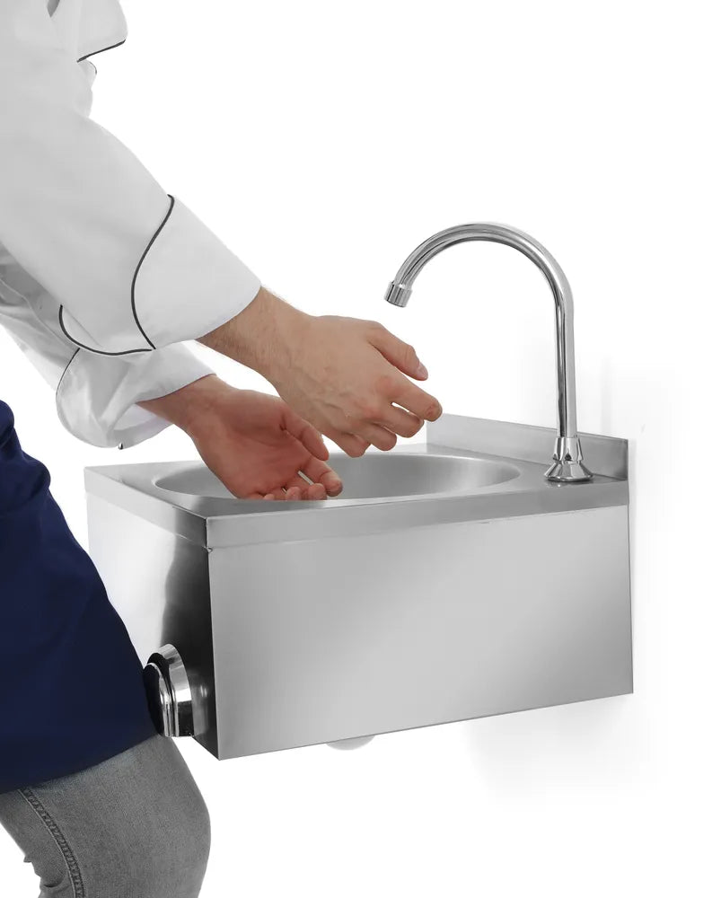 Waschbecken mit Kniebedienung, HENDI, 400x428x(H)406mm