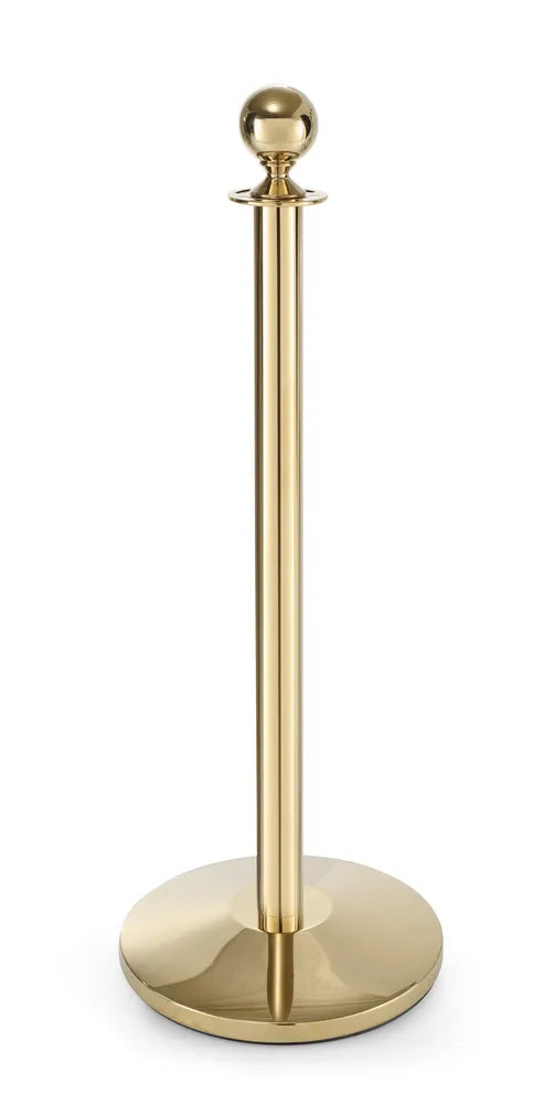 Absperrpfosten, goldfarben, HENDI, Bodenplatte, ⌀360x(H)65mm