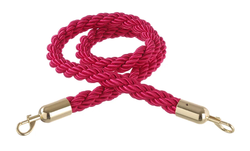 Absperrseile, HENDI, rot mit polierten Haken, Rot, (L)1500mm