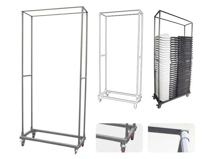 Transportwagen für Stühle, AmerBox, 1140x492x(H)1895mm