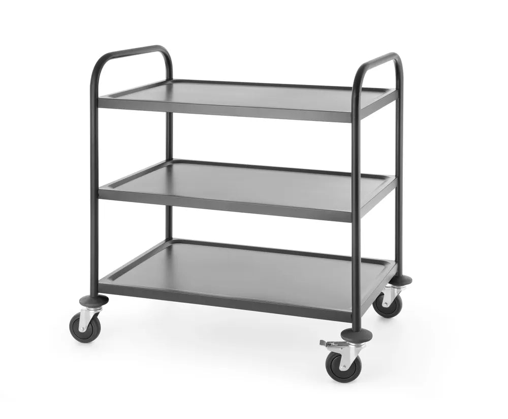 Servierwagen mattschwarz, HENDI, 905x585x(H)945mm