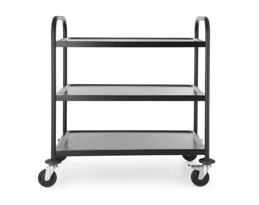 Servierwagen mattschwarz, HENDI, 905x585x(H)945mm