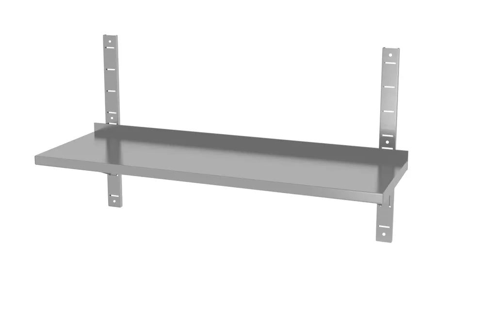 Wandablage einstellbar, einfach, mit 2 Halterungen, HENDI, 1000x300x(H)600mm
