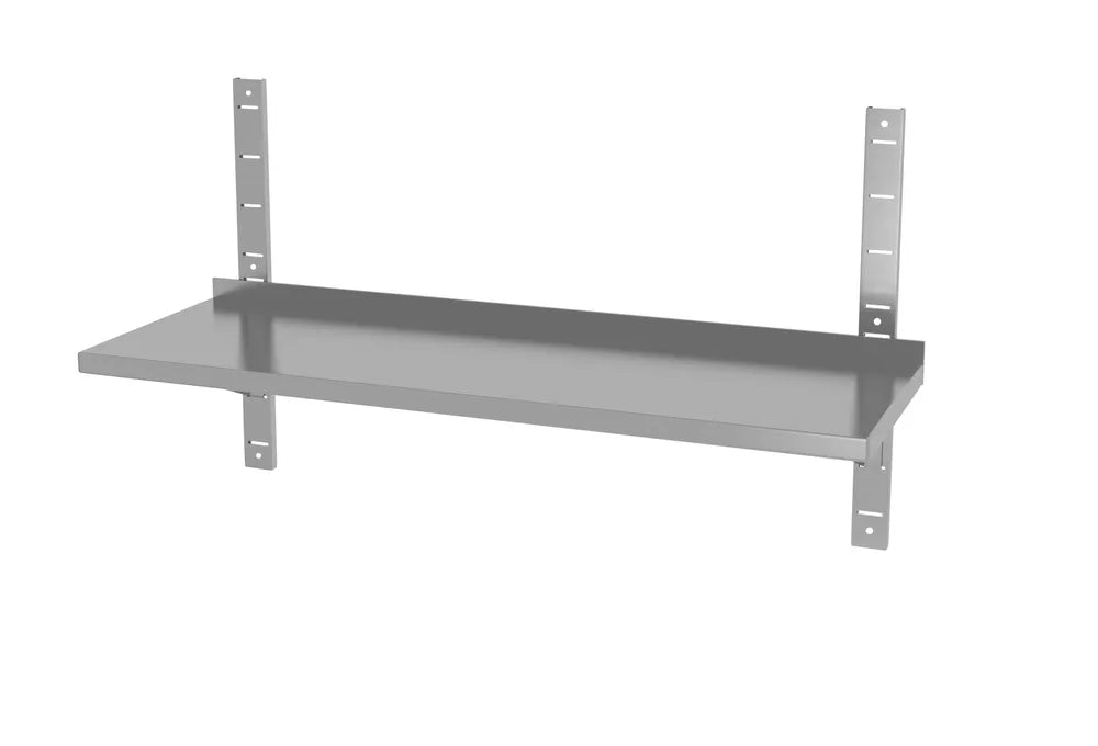 Wandablage einstellbar, einfach, mit 2 Halterungen, HENDI, 1400x300x(H)600mm