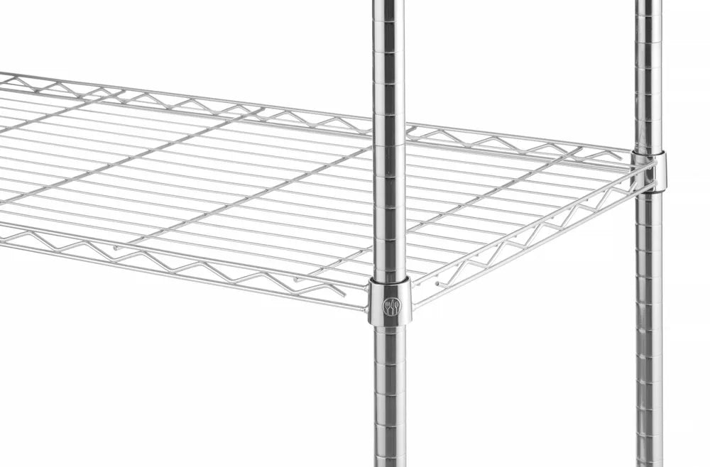 Lagerregal mit 5 Fächern, HENDI, Schwarz, 910x455x(H)1830mm