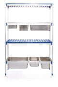 Regalsystem aus Aluminium für GN Behälter, HENDI, 1120x355x(H)1685mm