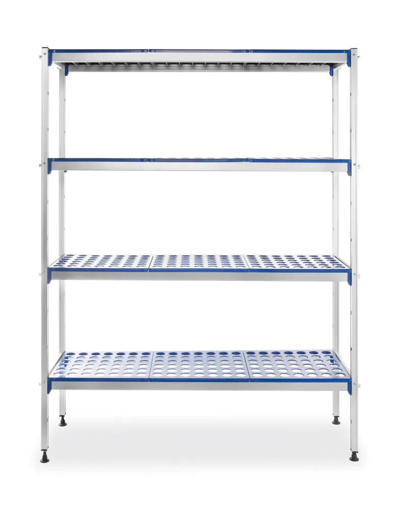 Aluminium-Aufbewahrungsregal , HENDI, 1280x405x(H)1685mm