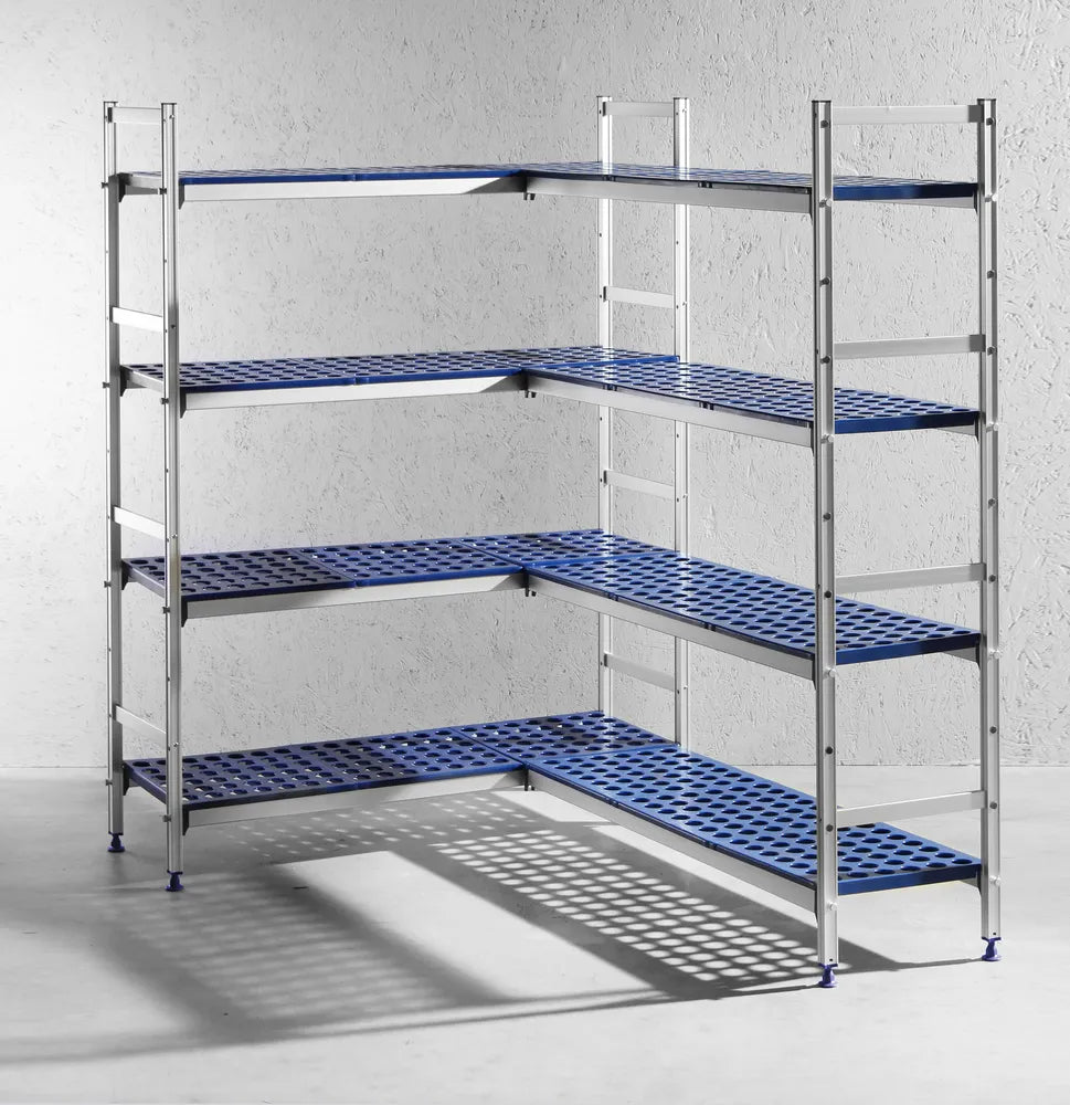 Aluminium-Aufbewahrungsregal , HENDI, 1280x405x(H)1685mm
