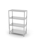 Lagerregal mit 4 Regalen – verschraubt, HENDI, Kitchen Line, 1000x400x(H)1800mm