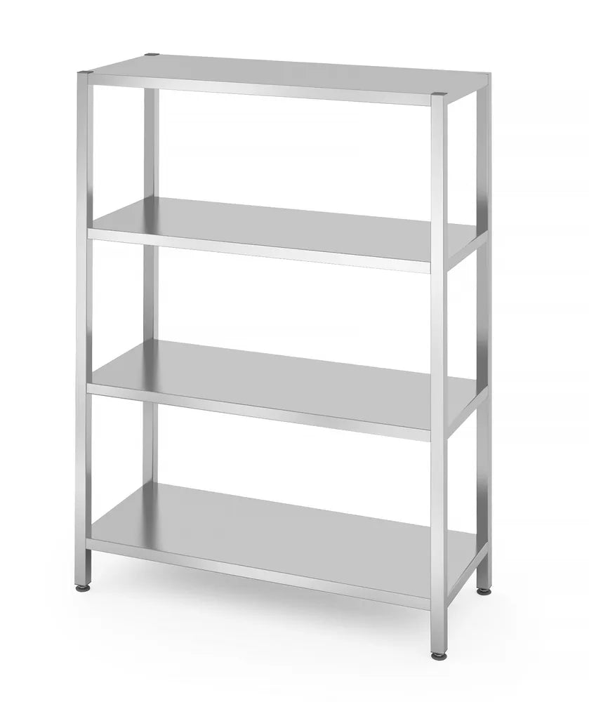 Lagerregal mit 4 Regalen – verschraubt, HENDI, Kitchen Line, 1200x500x(H)1800mm