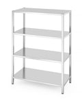 Lagerregal mit 4 Regalen – verschraubt, HENDI, Kitchen Line, 1200x600x(H)1800mm