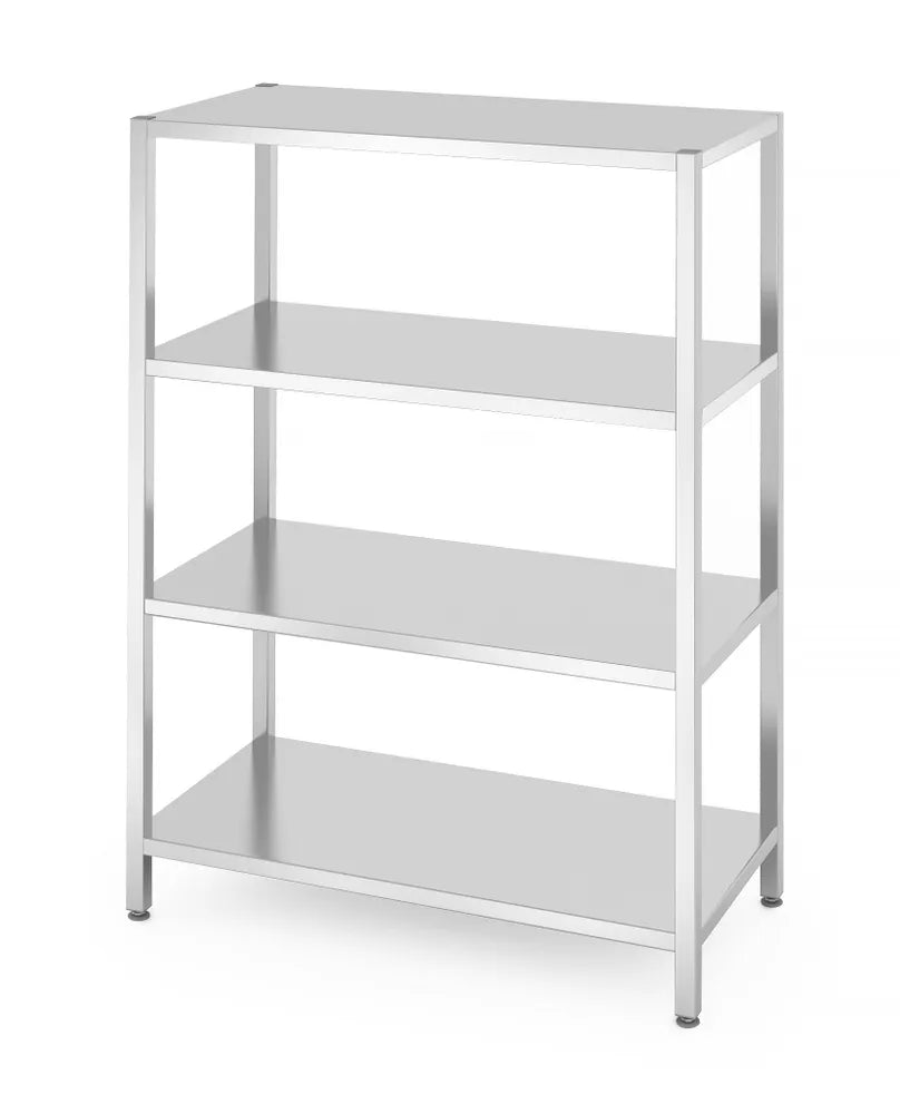 Lagerregal mit 4 Regalen – verschraubt, HENDI, Kitchen Line, 1200x600x(H)1800mm