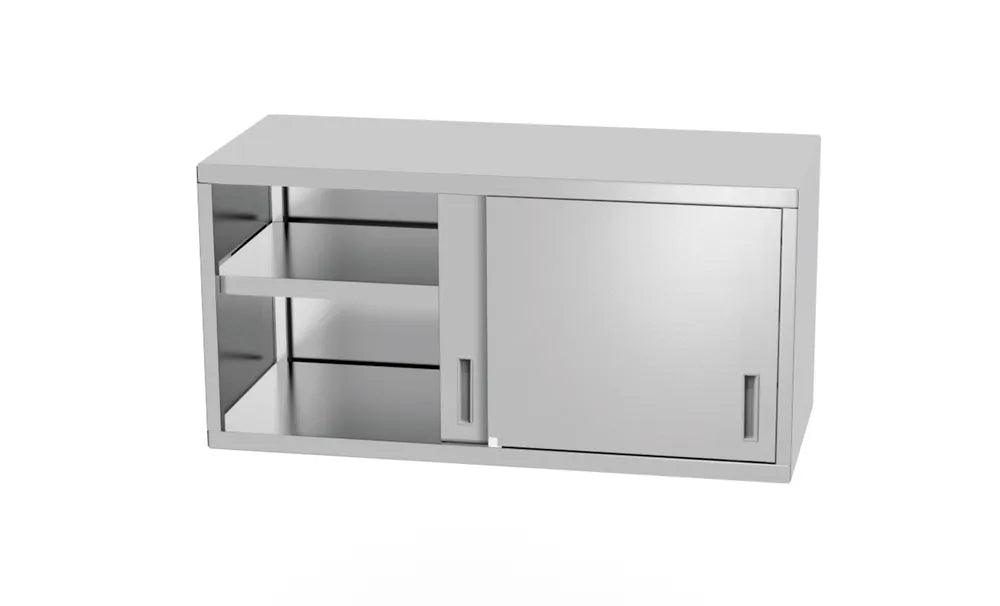 Wandschrank – verschweißt, mit Schiebetüren, HENDI, Profi Line, 800x300x(H)600mm