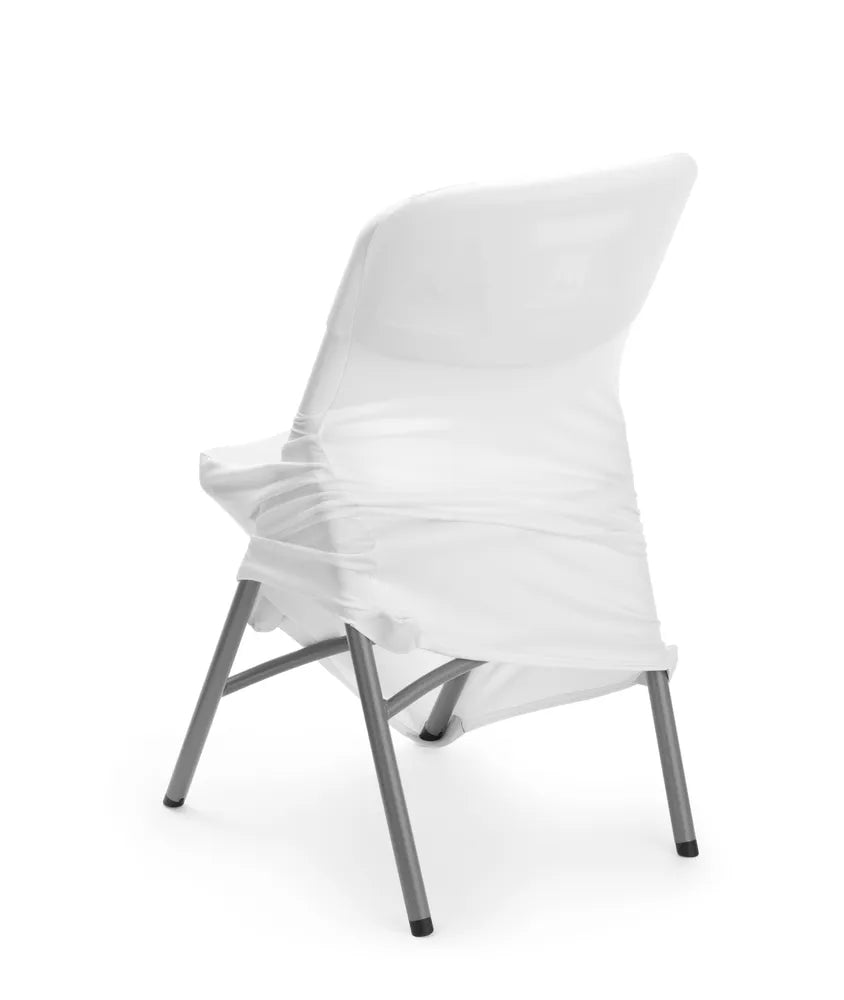Klappstuhlbezug, HENDI, Kitchen Line, 810965 & 910989, Weiß, 540x440x(H)840mm