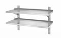Doppelwandige Ablage, einstellbar, mit 2 Halterungen, HENDI, 1000x400x(H)600mm