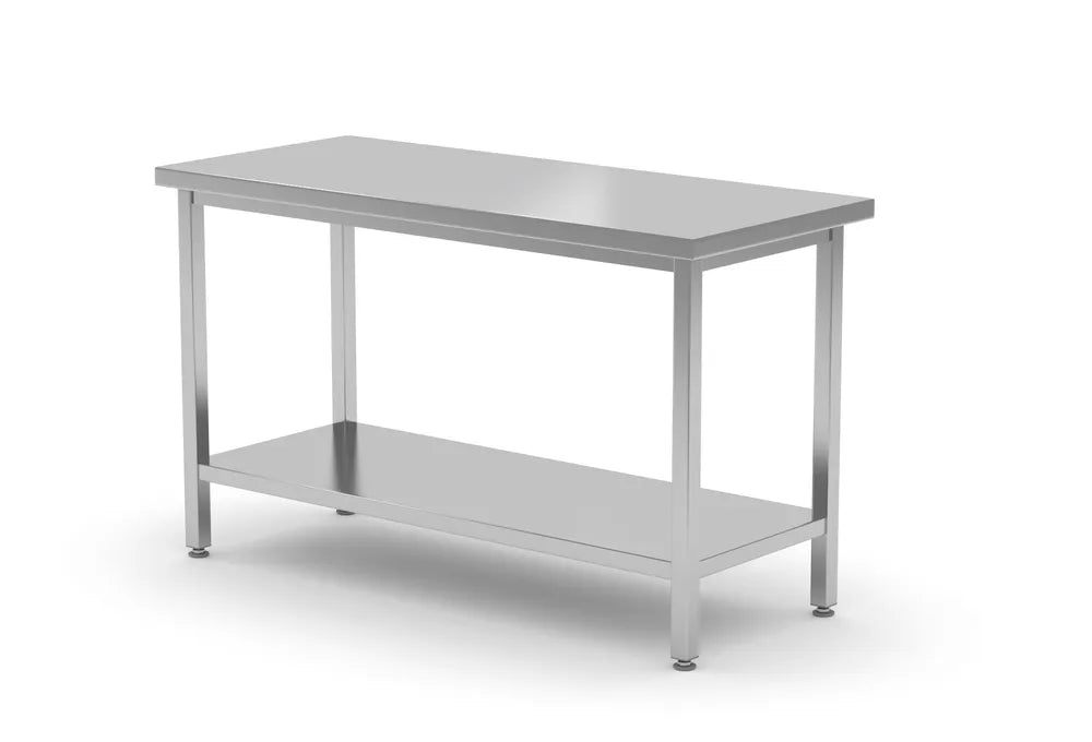 Mitteltisch mit Ablage – verschraubt, Tiefe 600 mm, HENDI, Kitchen Line, 1200x600x(H)850mm