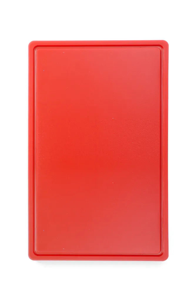 Schneidbrett HACCP Gastronorm 1/1, HENDI, GN 1/1, Rot, 530x325mm, Rechteckig