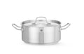 Kochtopf, niedrig - mit Deckel, HENDI, Profi Line, 4,8L, ⌀240x(H)105mm