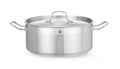 Kochtopf, niedrig - mit Deckel, HENDI, Profi Line, 7,5L, ⌀280x(H)120mm
