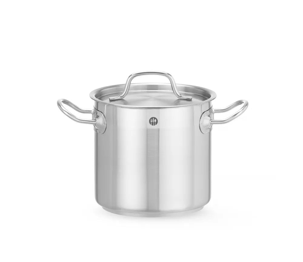 Schmortopf hoch - mit Deckel, HENDI, Profi Line, 9,8L, ⌀240x(H)220mm
