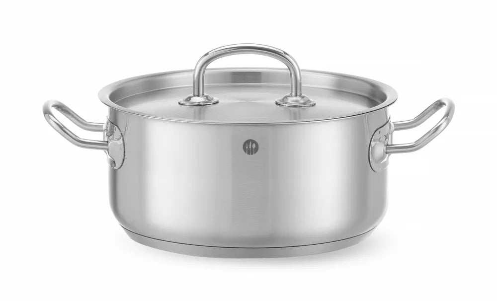 Topf niedrig - mit Deckel, HENDI, Kitchen Line, 7,3L, ⌀280x(H)120mm