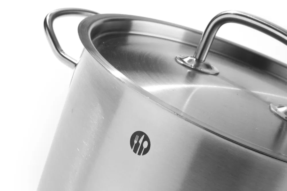 Kochtopf, hoch - mit Deckel, HENDI, Kitchen Line, 2,8L, ⌀160x(H)140mm