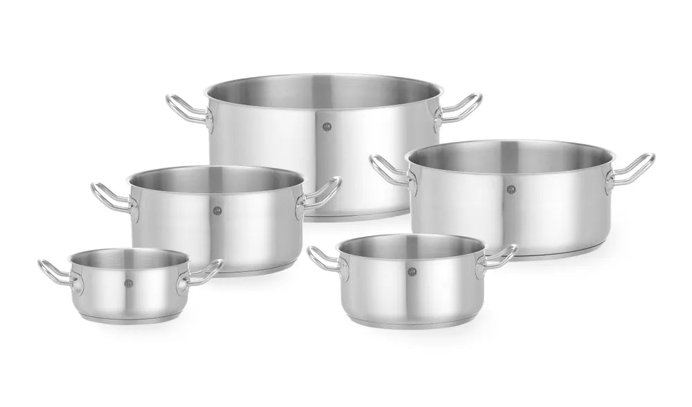 Kochtopf, niedrig - ohne Deckel, HENDI, Kitchen Line, 4,9L, ⌀240x(H)110mm