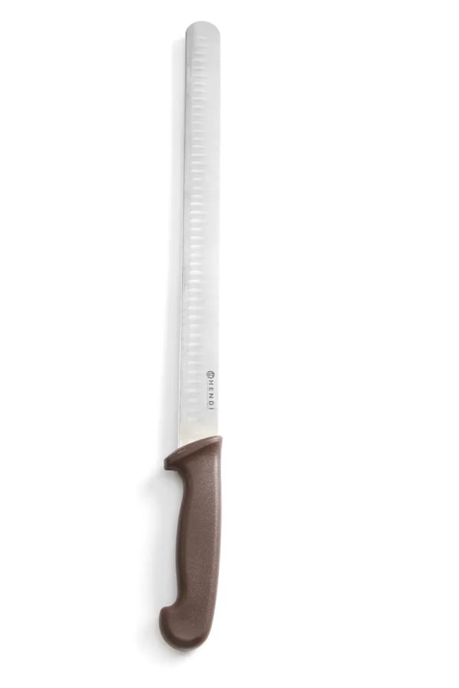 Schinken-/ Lachsmesser, HENDI, Braun, (L)490mm