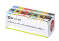 Set Lebensmittelsicherheitsetiketten, mehrfach verwendbar, leicht herausnehmbar, mit Spender, HENDI, 240x80x(H)100mm
