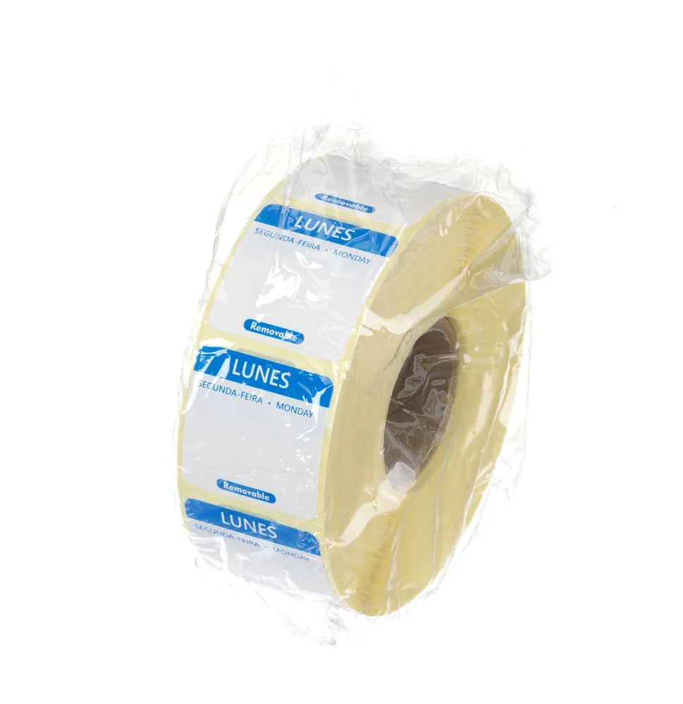 Täglich anwendbare Lebensmittelsicherheitsetiketten, mehrfach verwendbar, leicht entfernbar , HENDI, Blau, 1000 Stk., 25x25x(H)mm