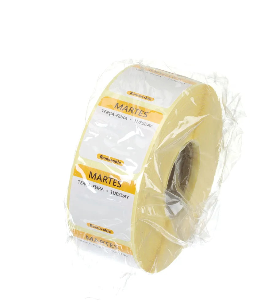 Täglich anwendbare Lebensmittelsicherheitsetiketten, mehrfach verwendbar, leicht entfernbar , HENDI, Gelb, 1000 Stk., 25x25x(H)mm