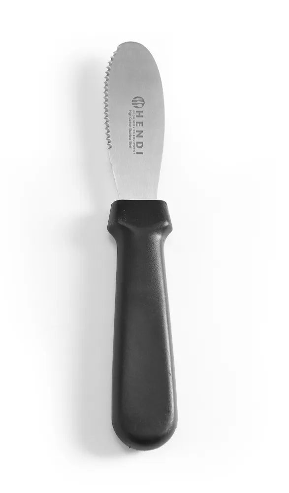 Brötchenstreicher - Wellenschliff, HENDI, Schwarz, (L)210mm