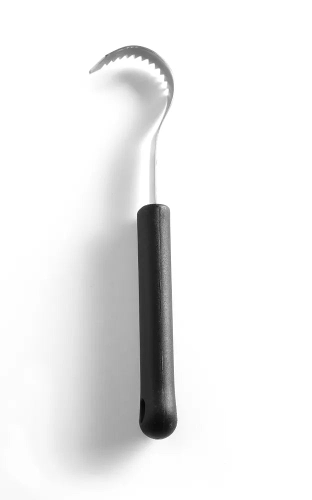 Butterroller - gezackt, HENDI, Schwarz, (L)194mm