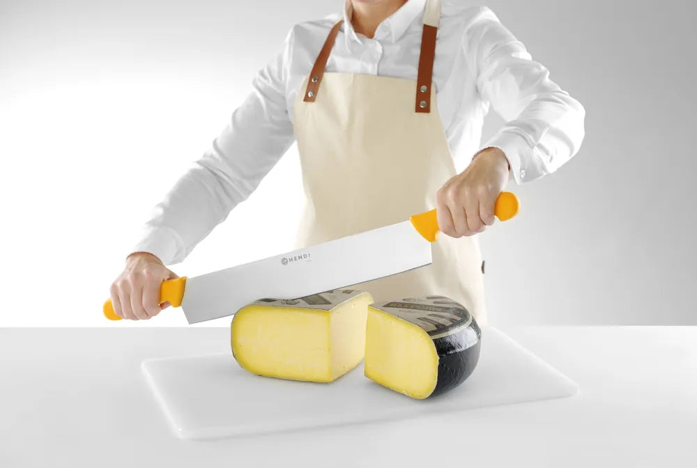 Käsemesser mit Doppelgriff, HENDI, Orange, (L)655mm