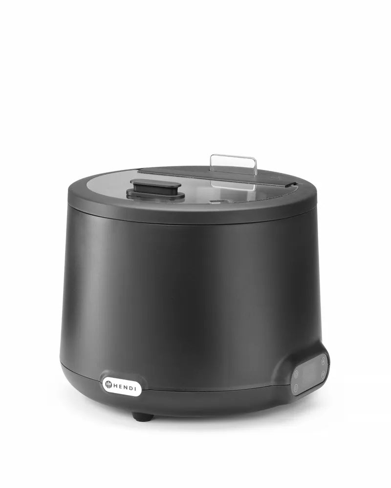 Suppenkessel UNIQ, HENDI, designed by Robert Bronwasser, 8L, Schwarz, 220-240V/500W, ⌀365x(H)325mm